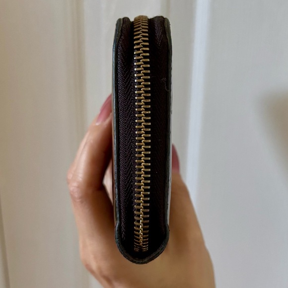 Louis Vuitton Vernis Zippy Wallet Terre d’ombre (Espresso) Authentic Long Wallet - Picture 5 of 16